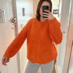 Little Lies Orange Knit Sweater